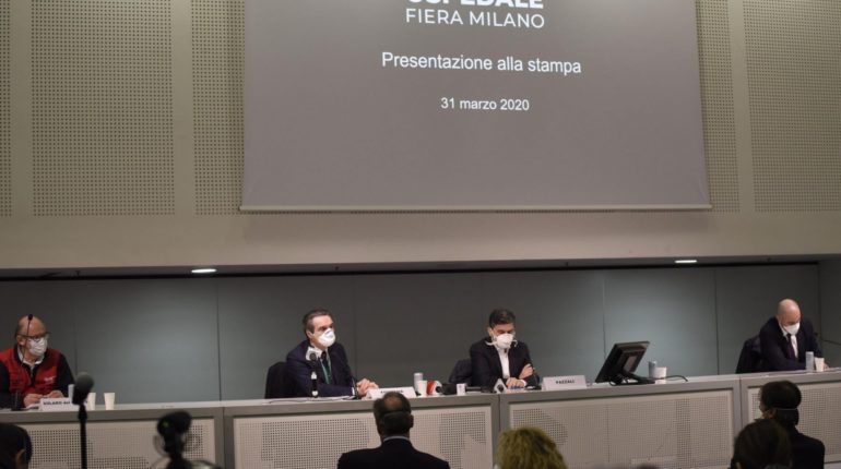 Conferenza stampa alla fiera di Milano