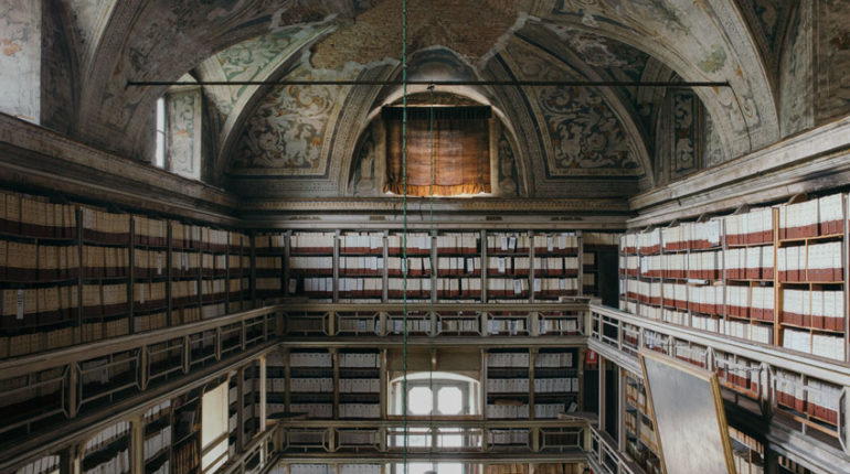 Il salone maggiore, o “Capitolo d’estate" dell'Archivio dell'Ospedale MAggiore Policlinico