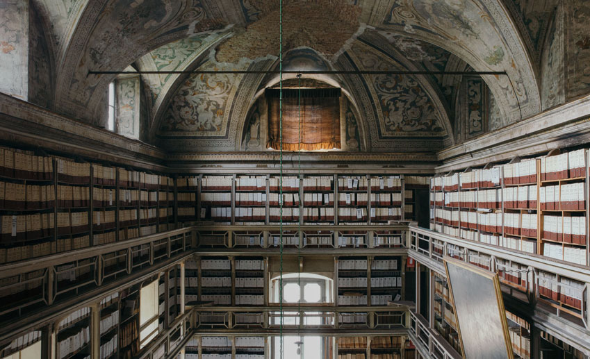 Il salone maggiore, o “Capitolo d’estate" dell'Archivio dell'Ospedale MAggiore Policlinico